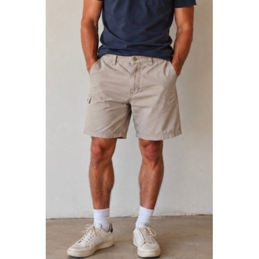 Duluth Trading Co Flex Ballroom Khakis Shorts Mens 34 Utility Cargo gorpcore